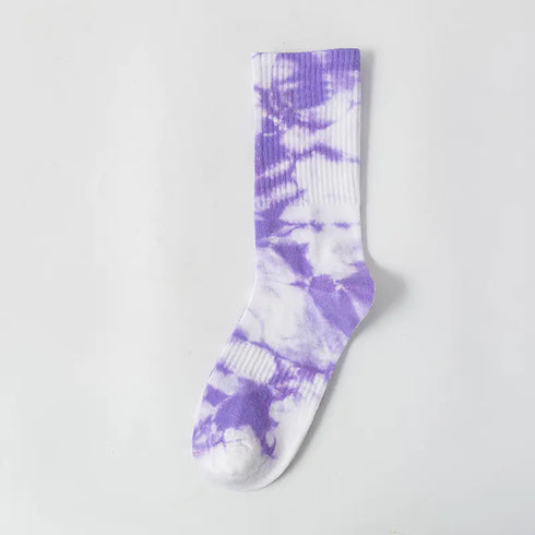 Tie Dye Cotton Crew Socks